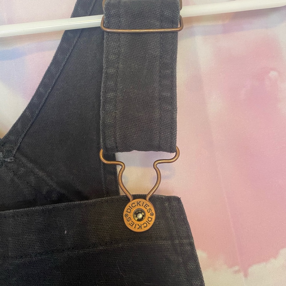 Dickies XS black DOUBLE KNEE denim workwear overalls - Picture 3 of 5